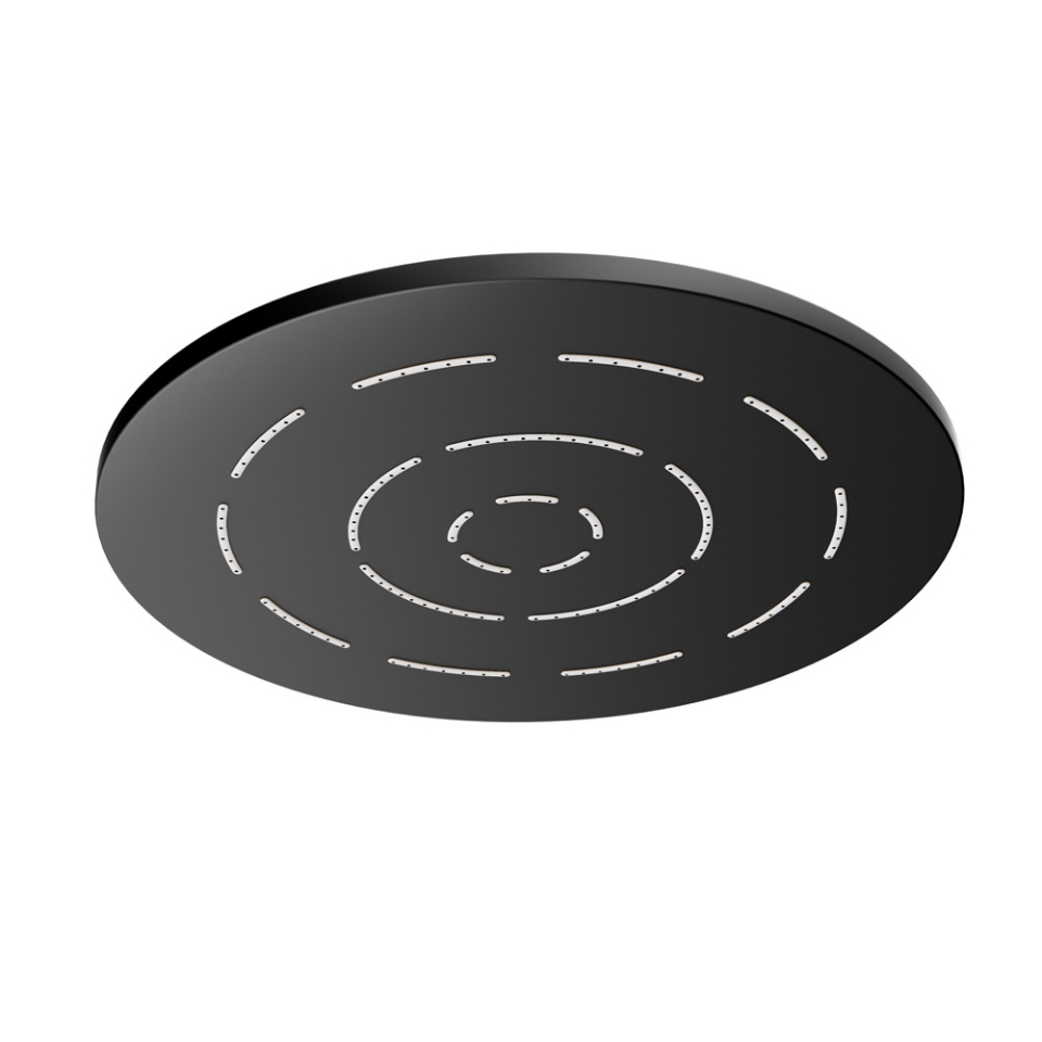 Picture of Single Function Round Shape Maze Overhead Shower - Black Matt