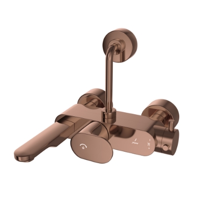 Picture of Exposed Thermostatic Bath & Shower Mixer - Blush Gold Bright PVD