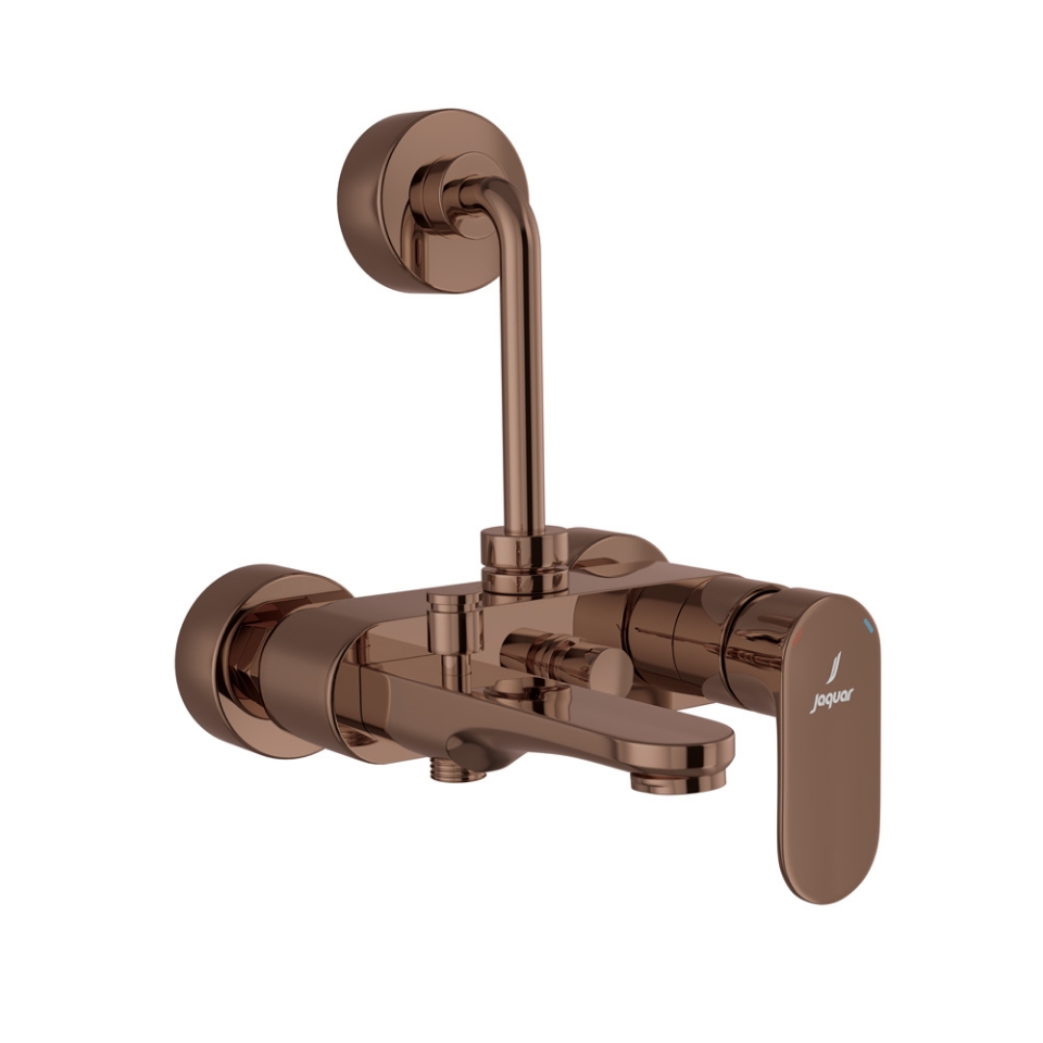 Picture of Single Lever Bath & Shower Mixer 3-in-1 System - Blush Gold PVD