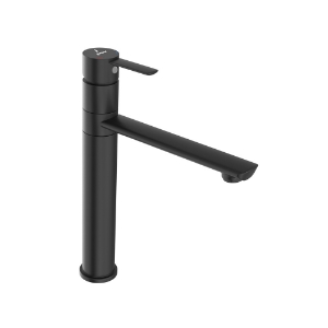 Picture of Single Lever High Neck Basin Mixer - Black Matt