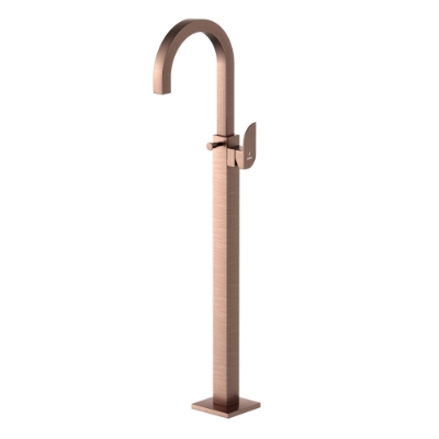 Picture of Exposed Parts of Floor Mounted Single Lever Bath Mixer - Antique Copper